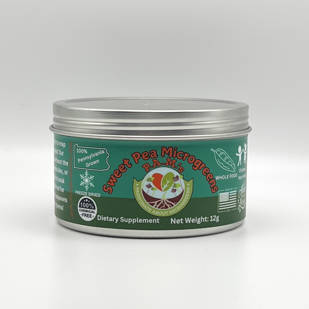 Sweet Pea Freeze Dried Microgreens